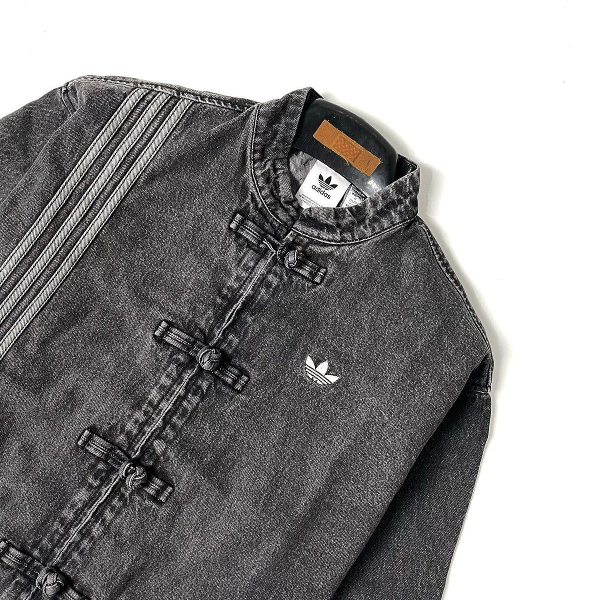 CNY Inspired Denim Mandarin Collar Jacket