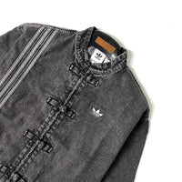 CNY Inspired Denim Mandarin Collar Jacket