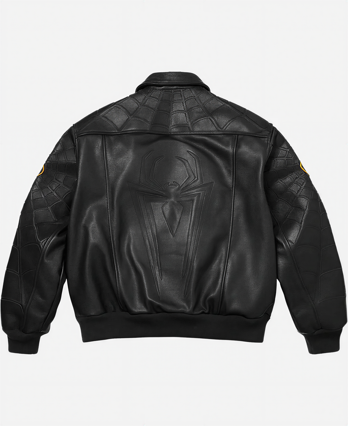 Supreme x Vanson Leathers "Spider-Man" Embroidered Leather Bomber – Black Jacket new jacket