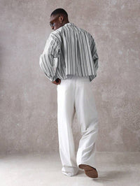 Unisex Premium Knife Pleat Track Pants | Relaxed Fit Wide Leg Casual Trousers | Stylish Solid Track Pants for Daily Wear & Streetwear