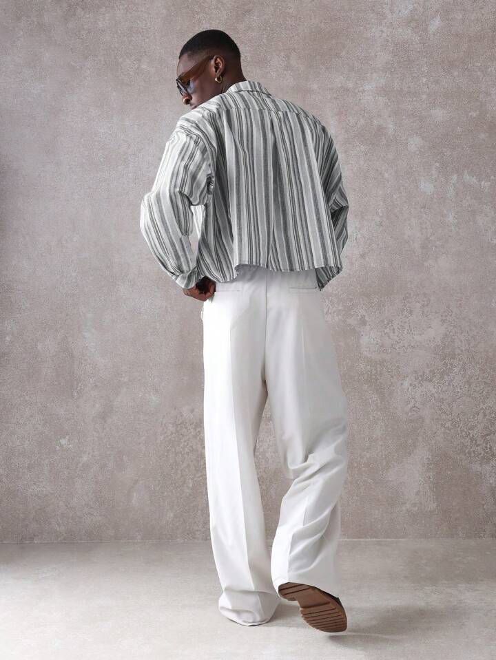 Unisex Premium Knife Pleat Track Pants | Relaxed Fit Wide Leg Casual Trousers | Stylish Solid Track Pants for Daily Wear & Streetwear