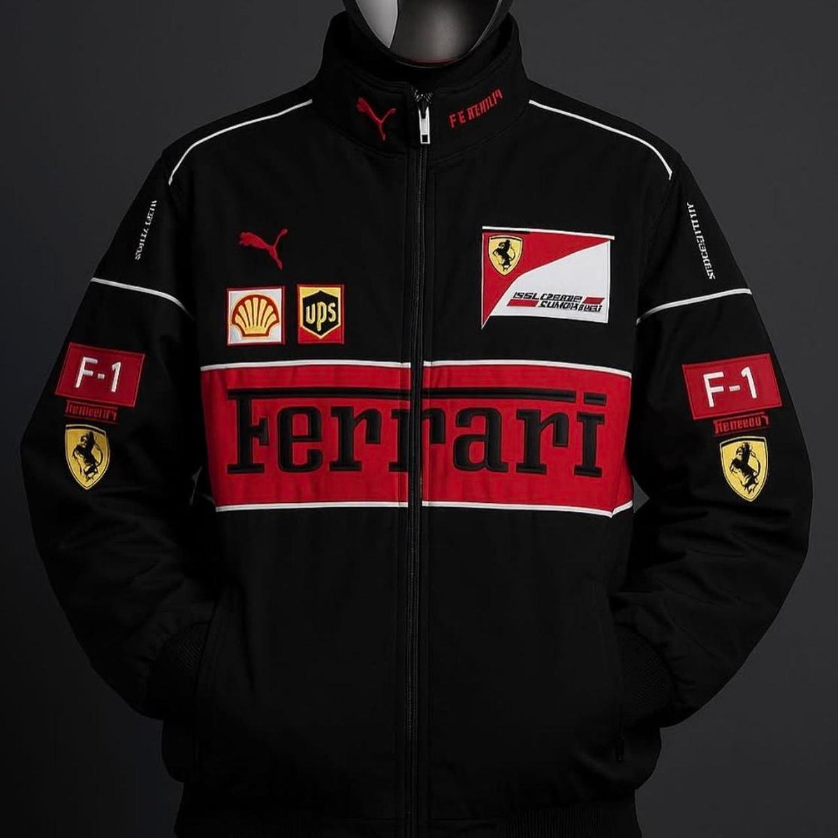 balck ferrari jacket