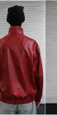 Uibok CNY Leather Jacket – Chinese Knot Streetwear Faux Leather Jacket Unisex | Premium Lunar New Year Inspired Street Fashion