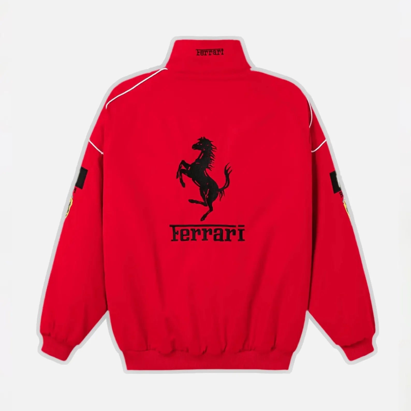 uibok_oversized_Ferrari_red_parachute_jacket_streetwear_India