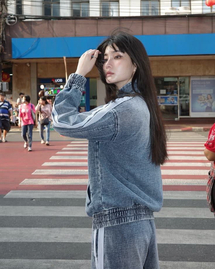 Uibok Premium Oversized Denim CNY Jacket | Distressed Lunar New Year Streetwear